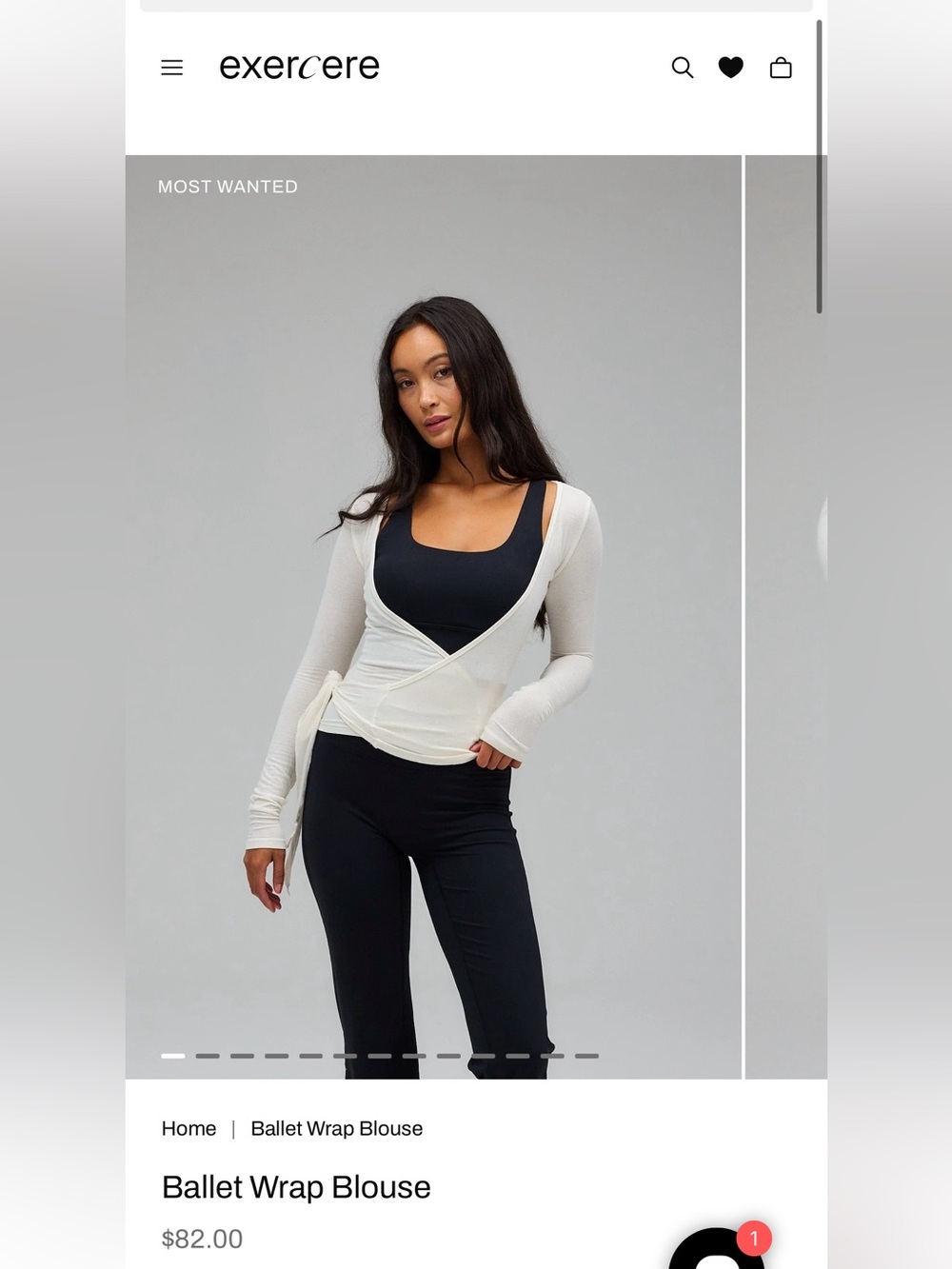 Exercere Ballet Wrap Blouse